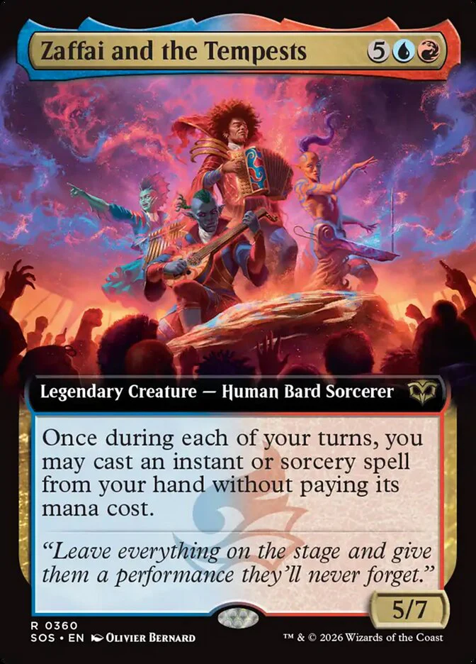 Zaffai and the Tempests - Extended Art - Legendary (Foil)