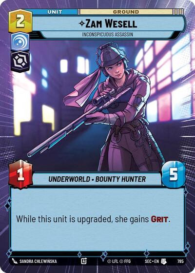 Zam Wesell - Inconspicuous Assassin (Hyperspace) - Foil