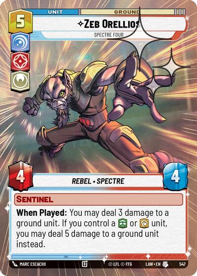 Zeb Orellios - Spectre Four (Hyperspace) - Foil