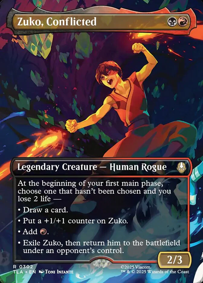 Zuko, Conflicted - Borderless - Legendary